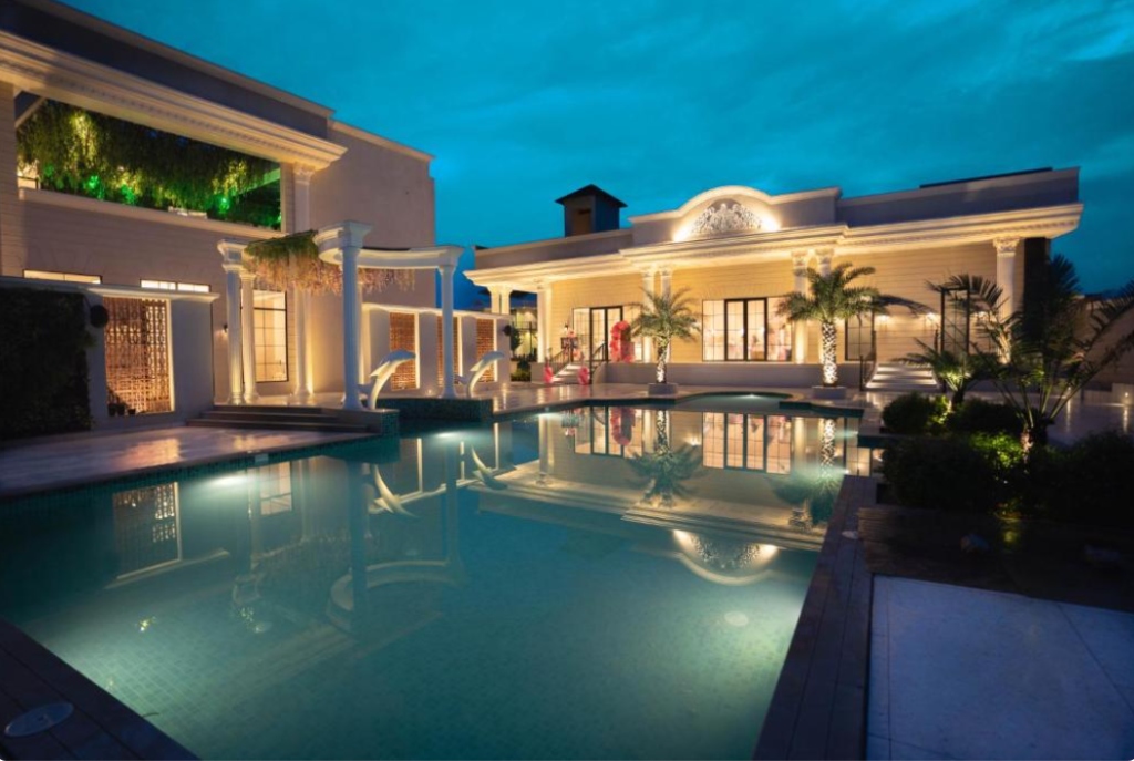 Poolside Night